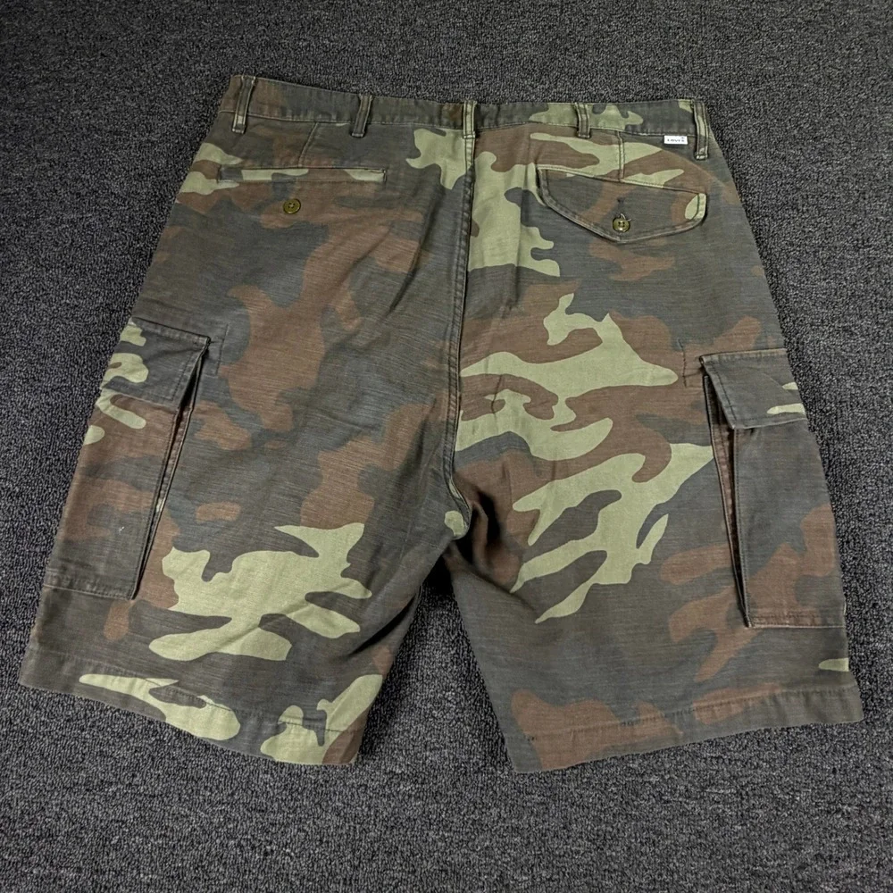 Levi's Cargo Shorts Mens 38 23251-0085 Green Camouflage Cotton EUC